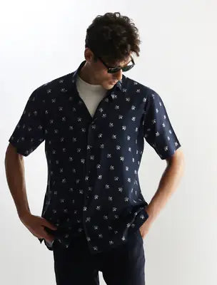 1 Pc Cotton Printed Polo Shirt