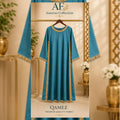 Premium Korean Silk Handmade Embellished 3-Piece Stitched Suit for Women