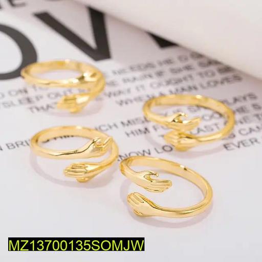 Golden Hug Rings Set for Couples & Friends Pakistan