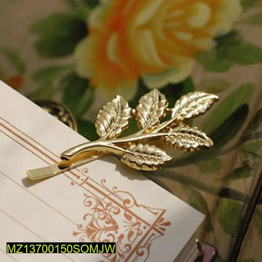 Golden Leaf Hairpin for Women Festive Fashion