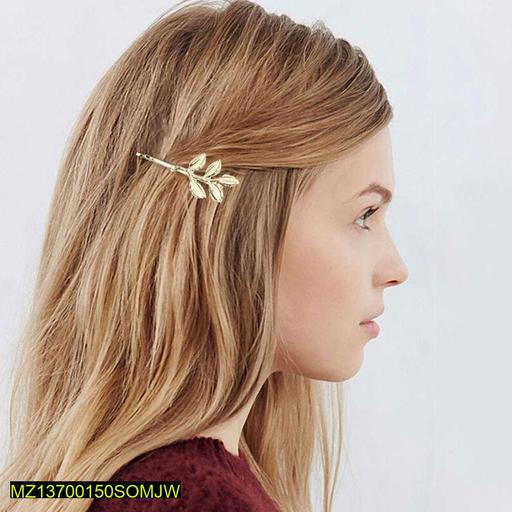 Golden Leaf Hairpin for Women Festive Fashion