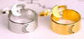 Moon Shaped Rings Gold Silver Adjustable Comfort Wear
