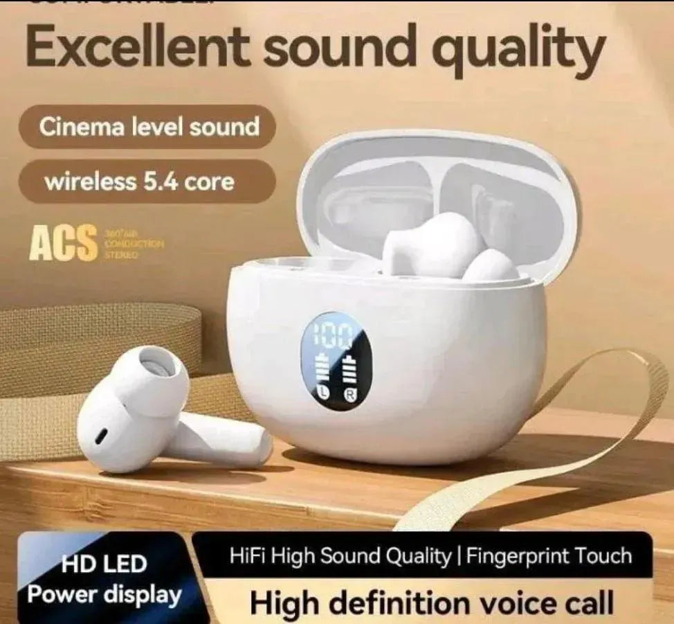 Wireless Earbuds with Charging Case Black Yellow
