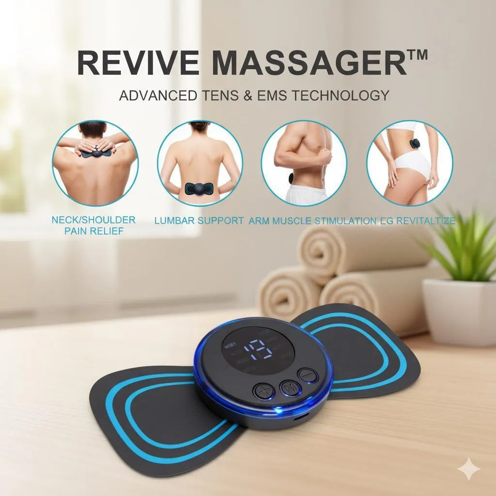 Mini Body Massager Pulse Neck Pain Relief EMS Butterfly Body Massager Men & Women