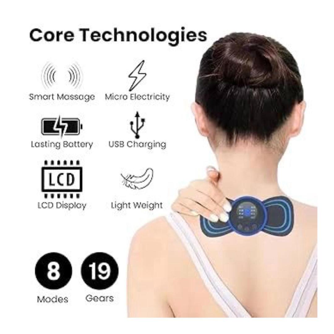 Mini Body Massager Pulse Neck Pain Relief EMS Butterfly Body Massager Men & Women