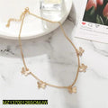 Golden Butterfly Chain Necklace Adjustable Gold Plated