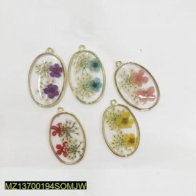 Resin Dried Flower Pendants for Necklaces